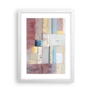 Poster in cornice bianca - La pace della geometria - 30x40 cm