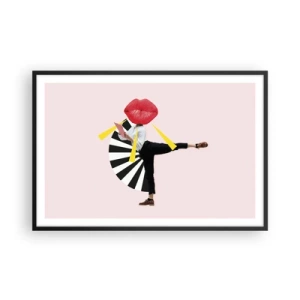 Poster in cornice nera - Pop-art surrealistica - 91x61 cm