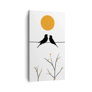 Quadro su tela - Stampe su Tela - Sera da usignoli - 45x80 cm