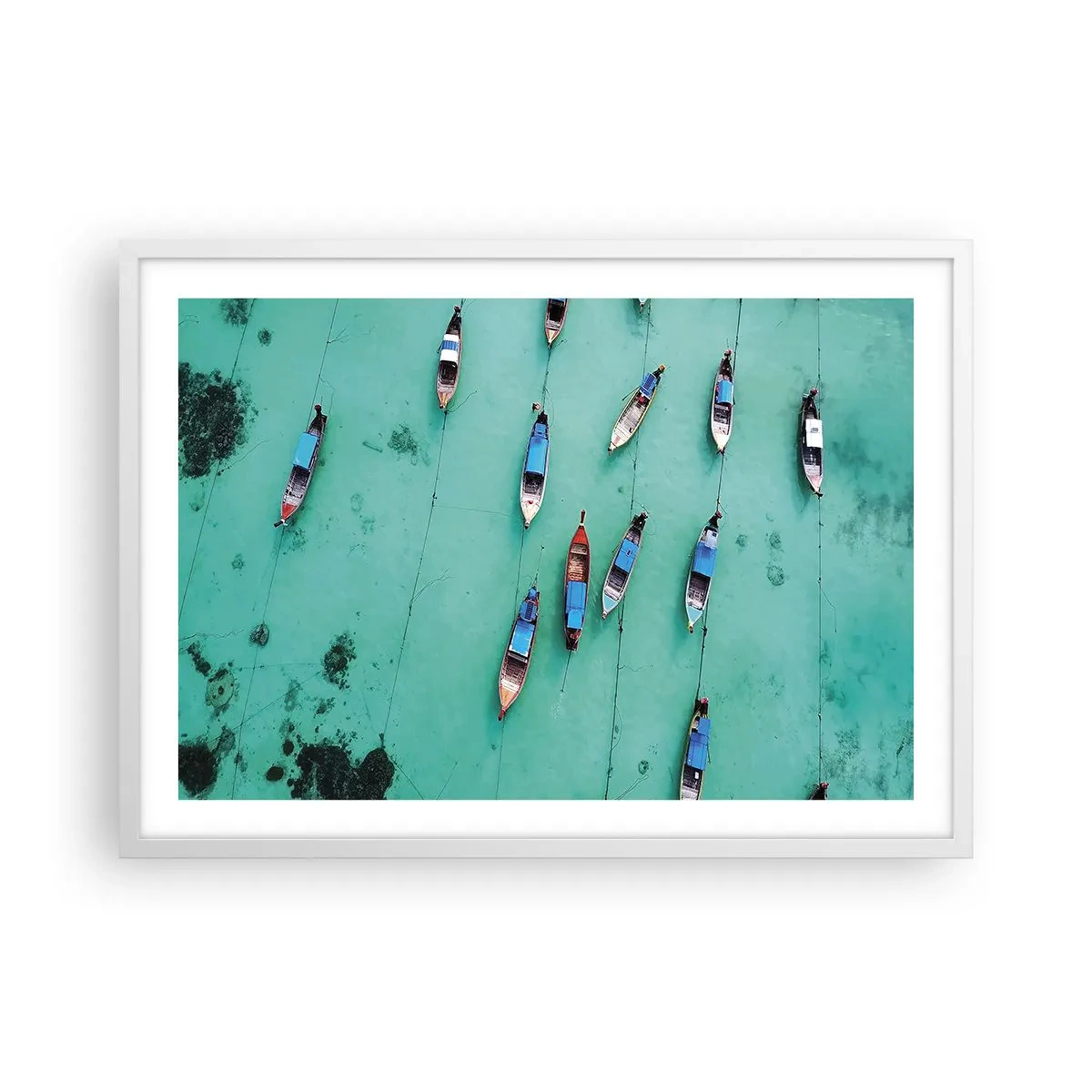 Poster in cornice bianca - In gioiosa attesa - 70x50 cm