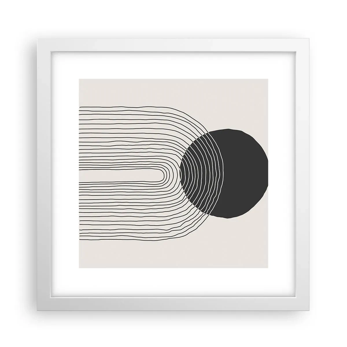 Poster in cornice bianca - Tremore e fiducia - 30x30 cm