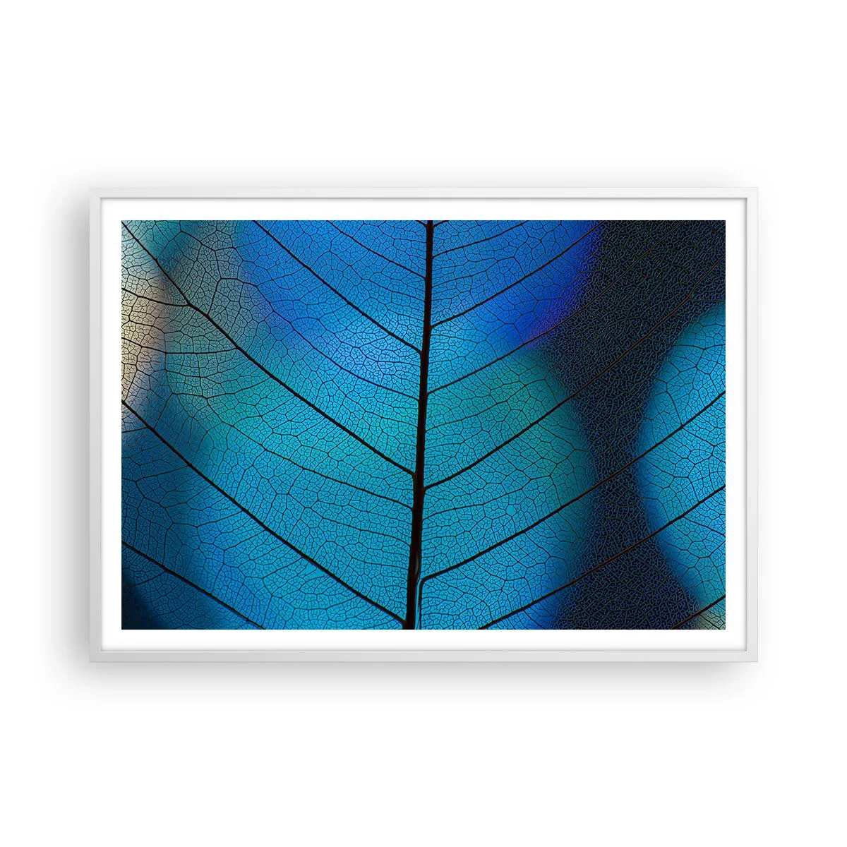 Poster in cornice bianca - Struttura intricata - 100x70 cm