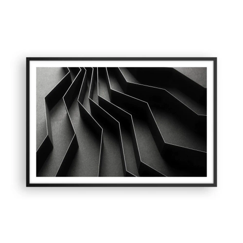 Poster in cornice nera - Ordine tridimensionale - 91x61 cm