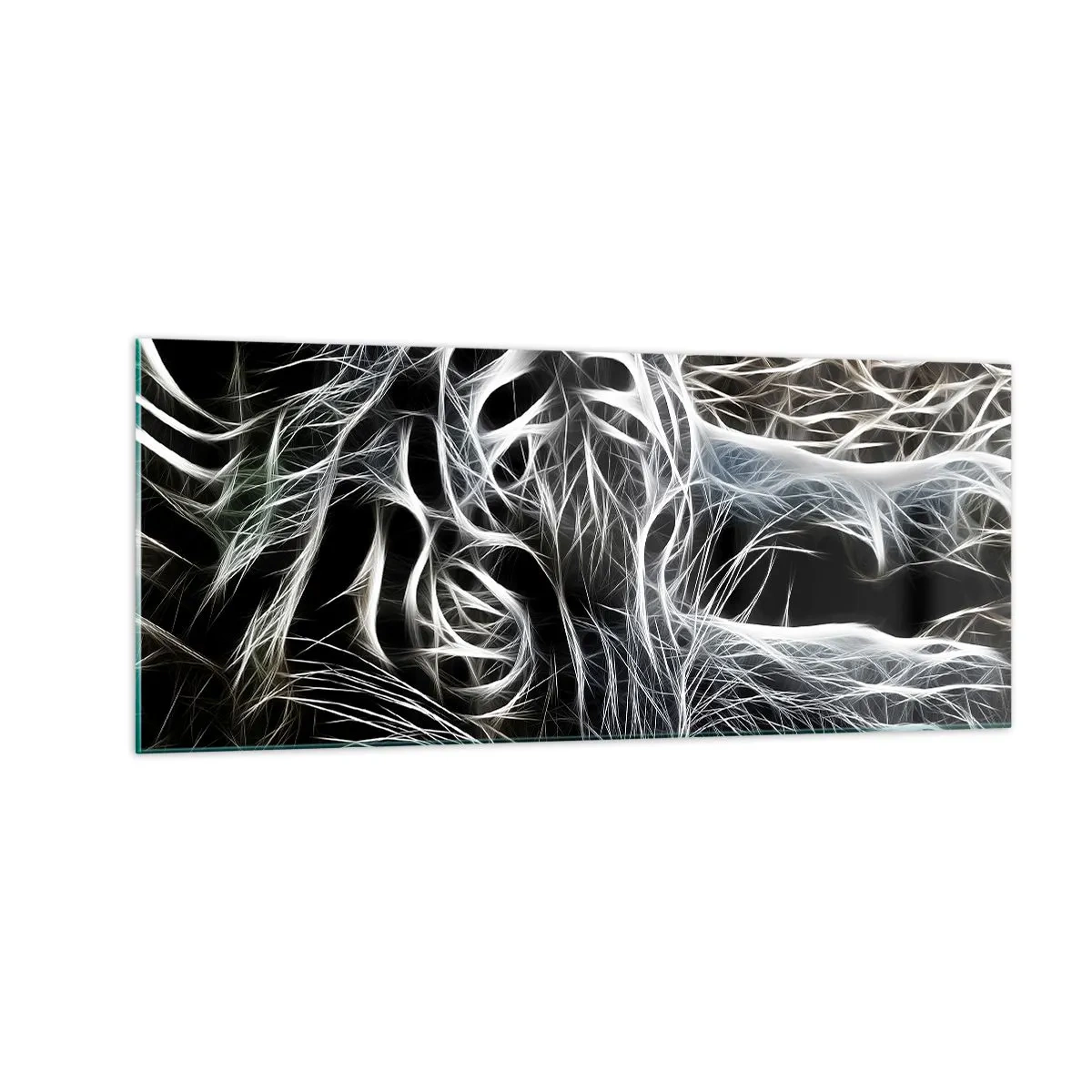 Quadro su vetro - Studio di leggerezza felina - 100x40 cm