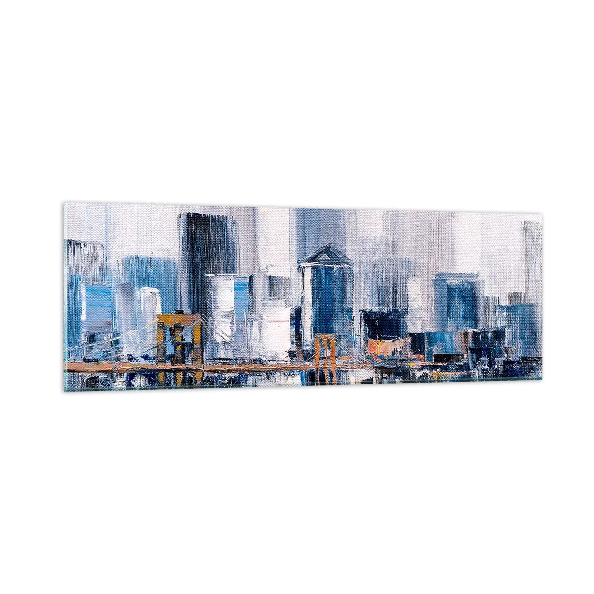 Quadro su vetro - Impressione di New York - 90x30 cm