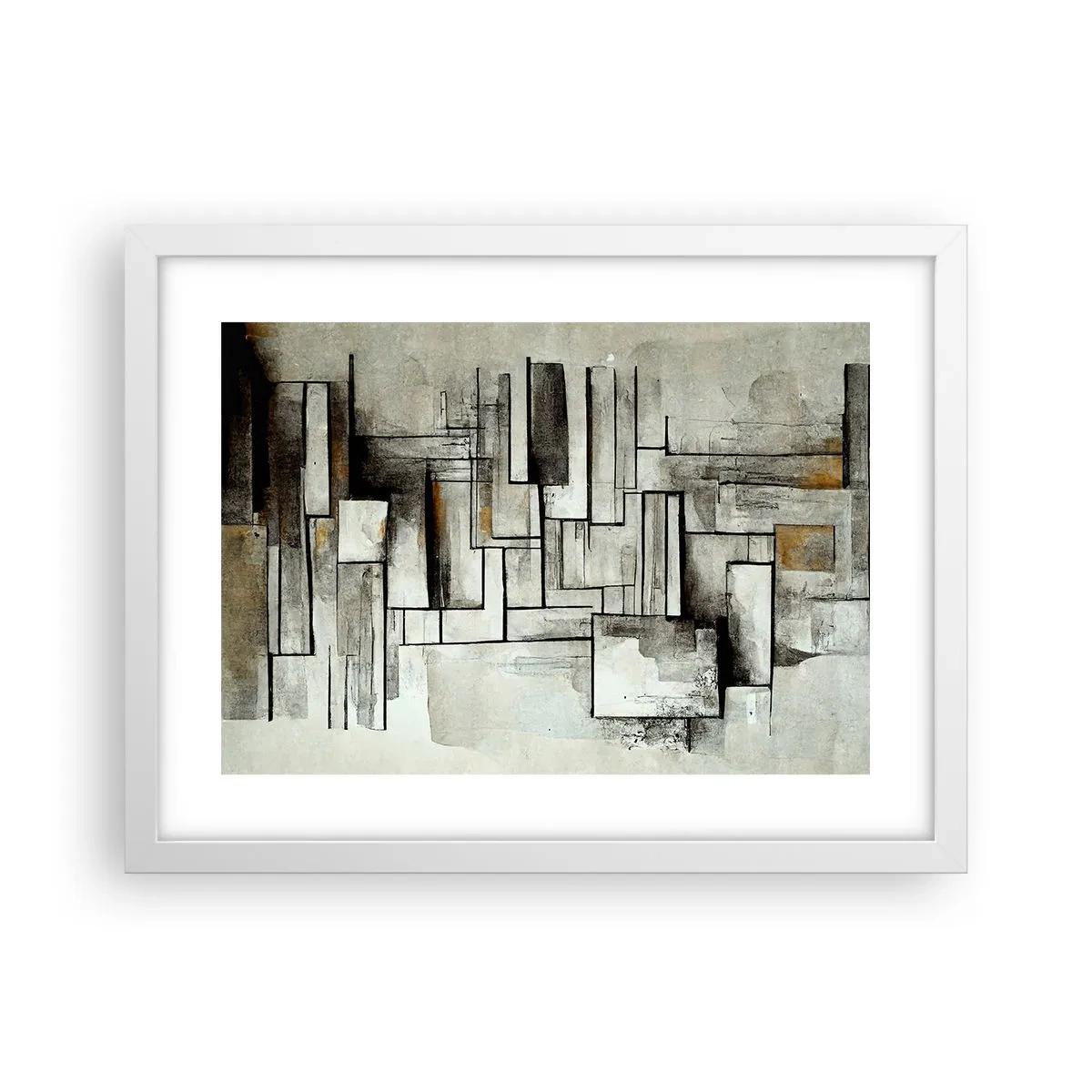 Poster in cornice bianca - La forza della semplicità - 40x30 cm
