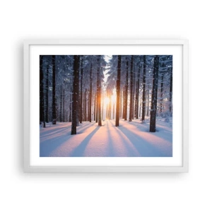 Poster in cornice bianca - Decisamente nero su bianco - 50x40 cm