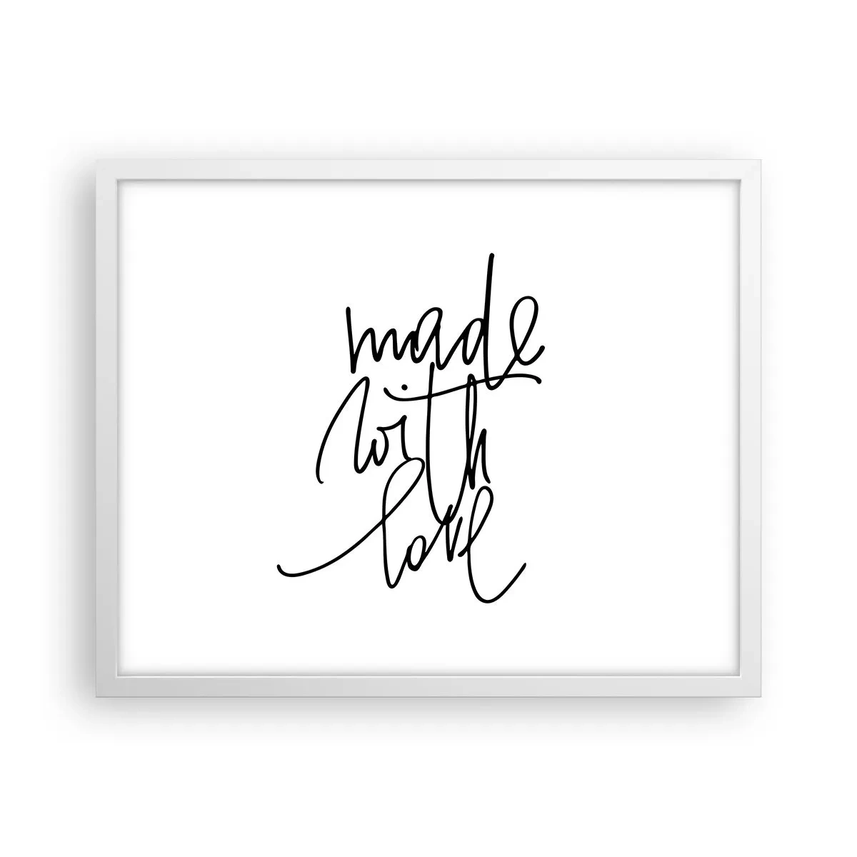 Poster in cornice bianca - La migliore marca - 50x40 cm