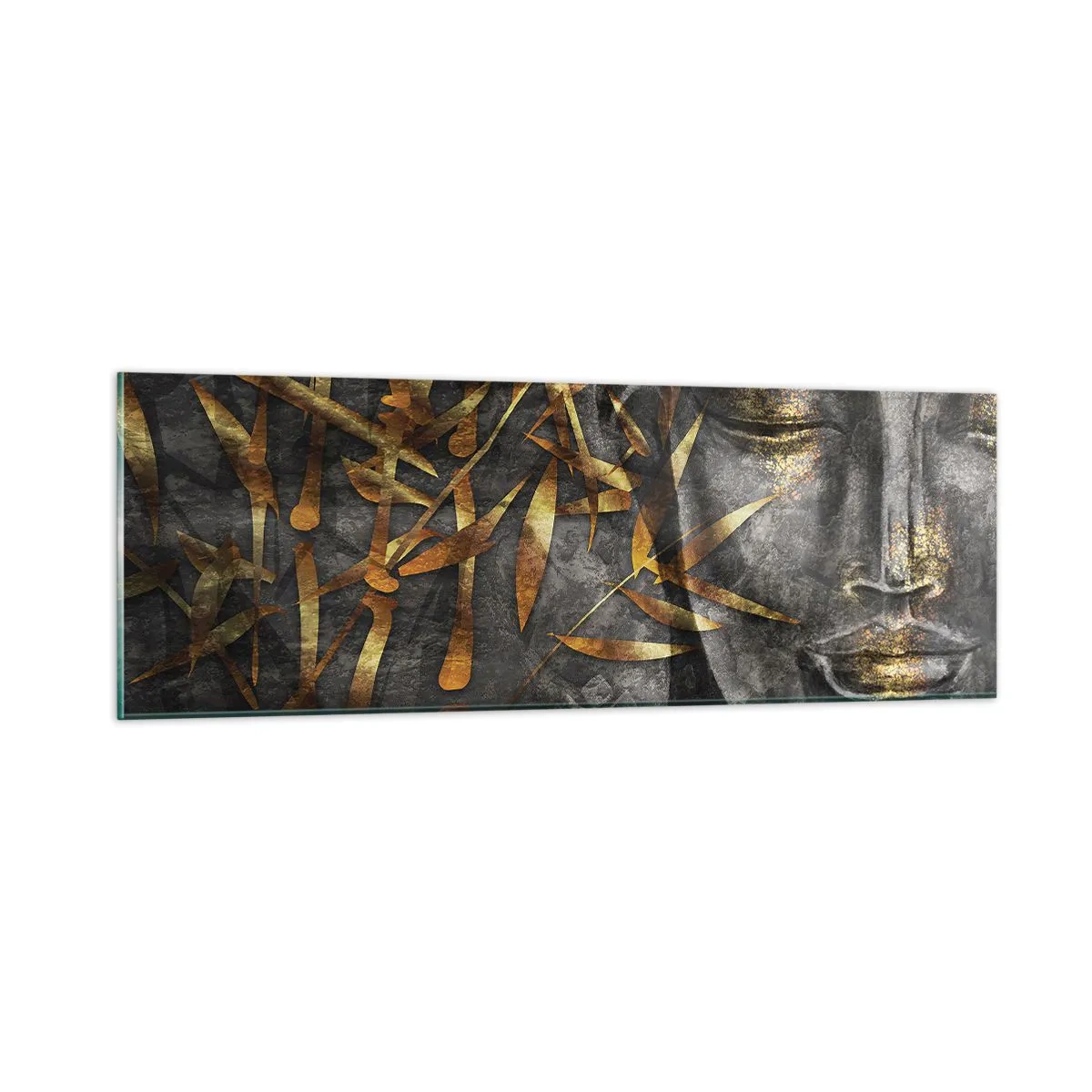 Quadro su vetro - Senti la pace - 90x30 cm