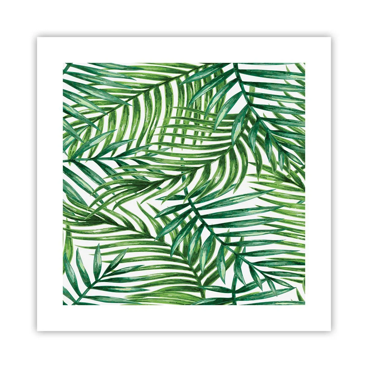 Poster - Sotto un baldacchino verde - 40x40 cm
