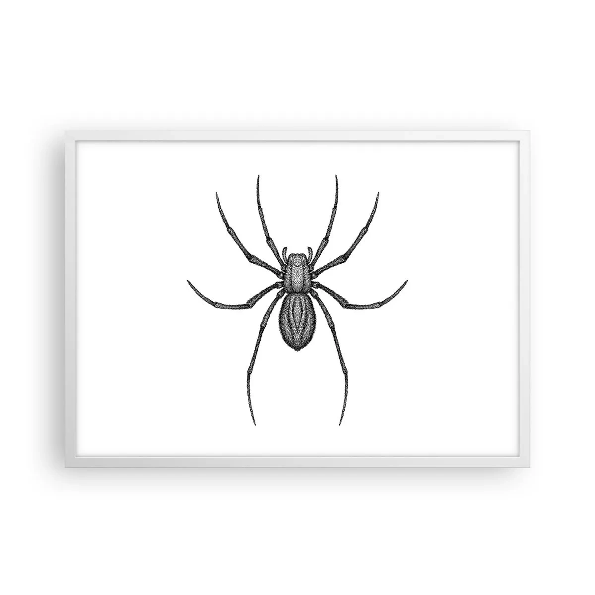 Poster in cornice bianca - Precisione inquietante - 70x50 cm