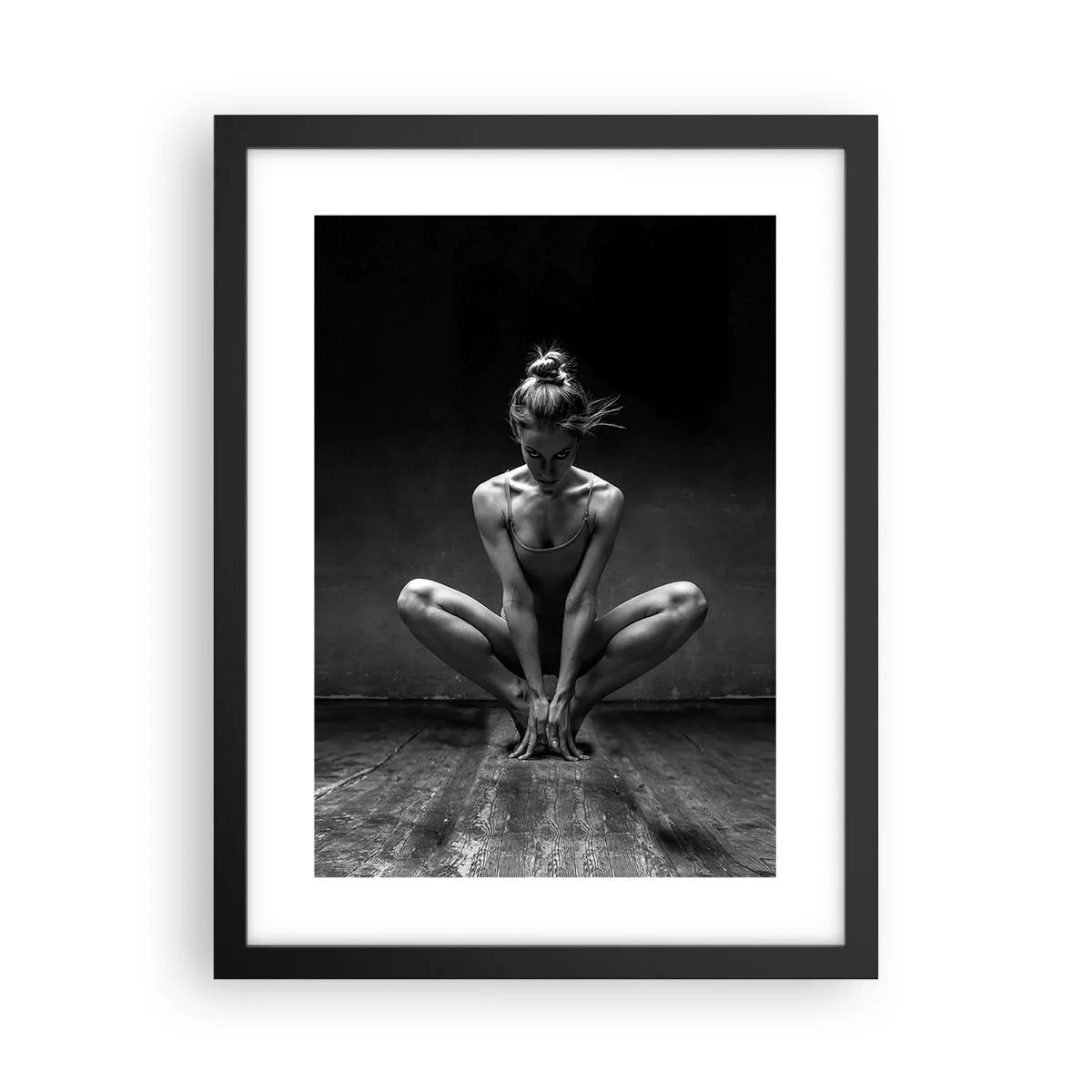 Poster in cornice nera - La concentrazione dell'energia della danza - 30x40 cm