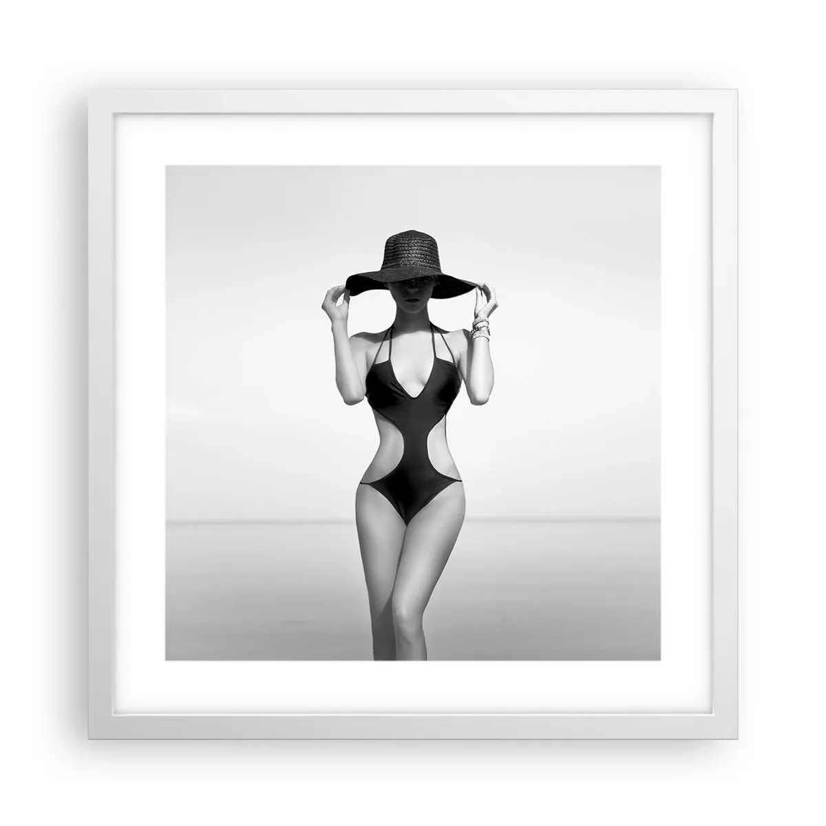 Poster in cornice bianca - Il mio nome è Eleganza - 40x40 cm