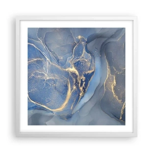Poster in cornice bianca - Polvere d'oro - 50x50 cm
