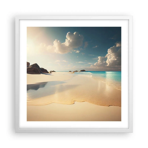 Poster in cornice bianca - Giornata ideale - 50x50 cm