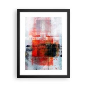 Poster in cornice nera - Composizione arroventata - 30x40 cm