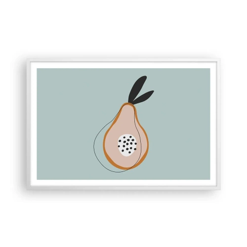 Poster in cornice bianca - Penetrare la natura delle cose - 91x61 cm