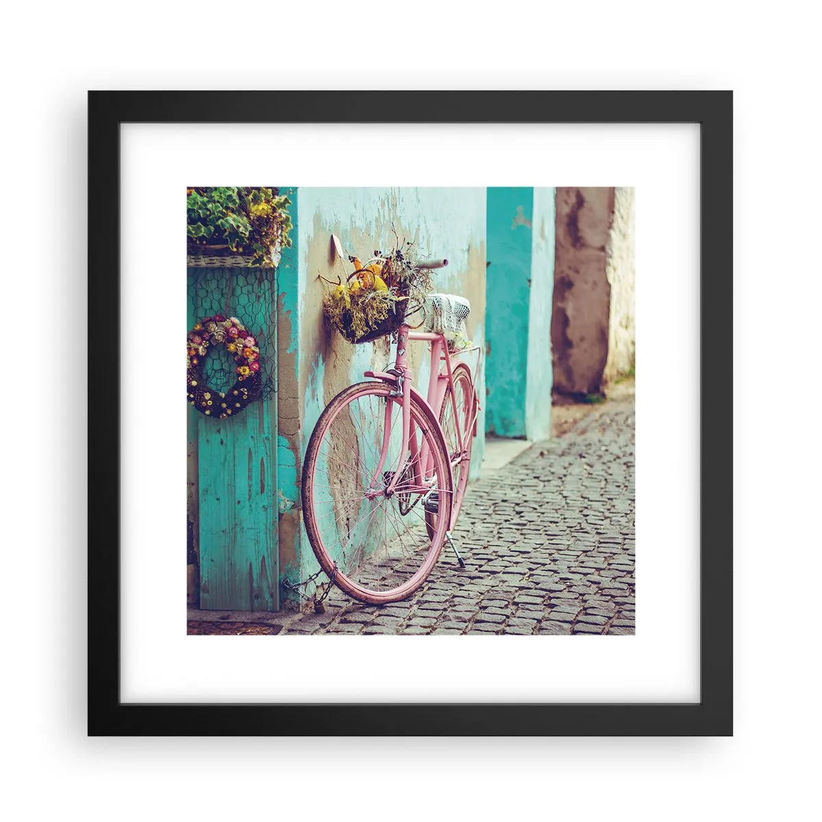 Poster in cornice nera - Torno subito - 30x30 cm