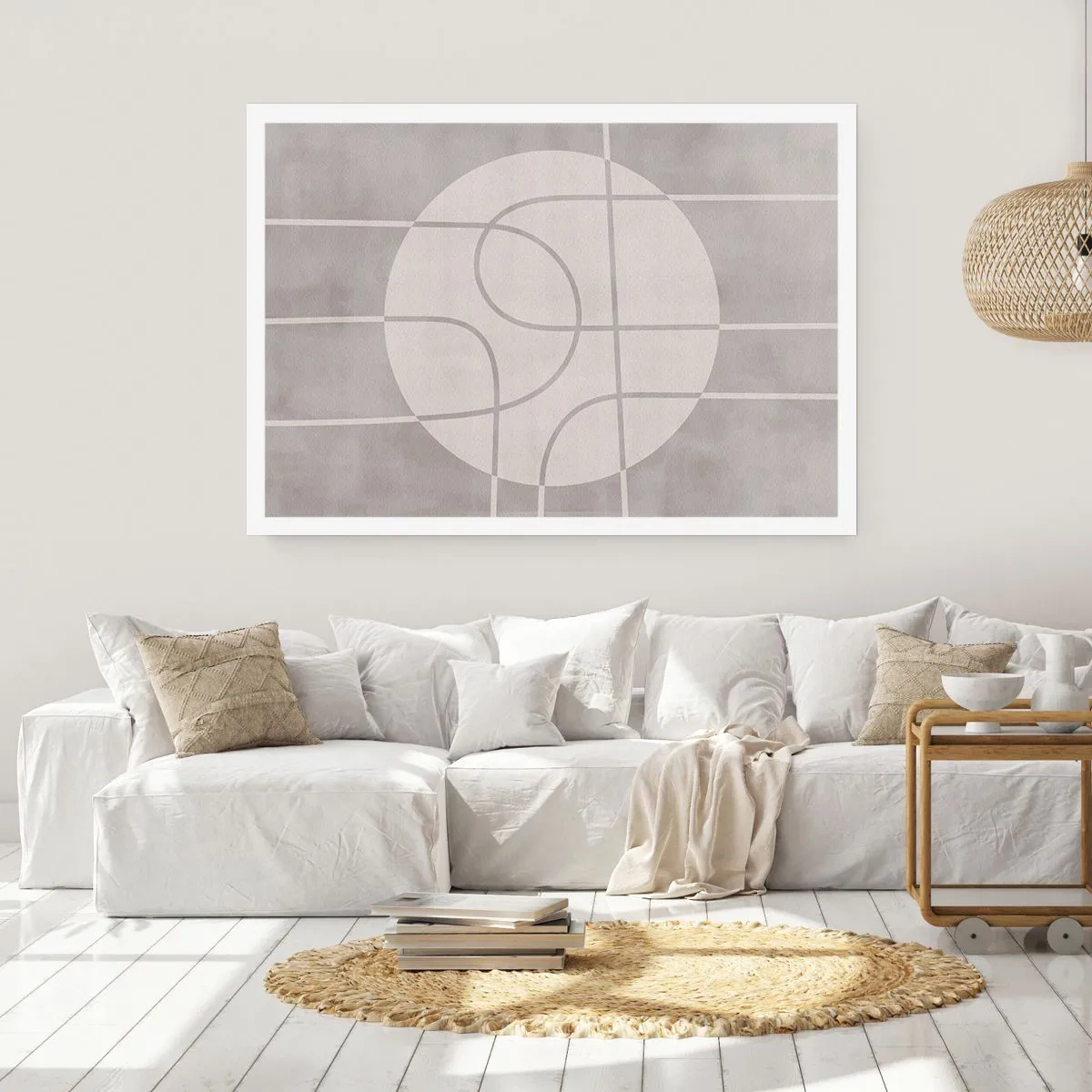 Poster - Tondo e dritto - 91x61 cm