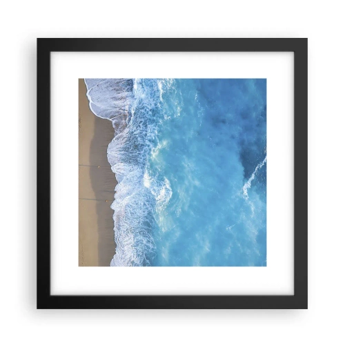 Poster in cornice nera - La forza del blu - 30x30 cm