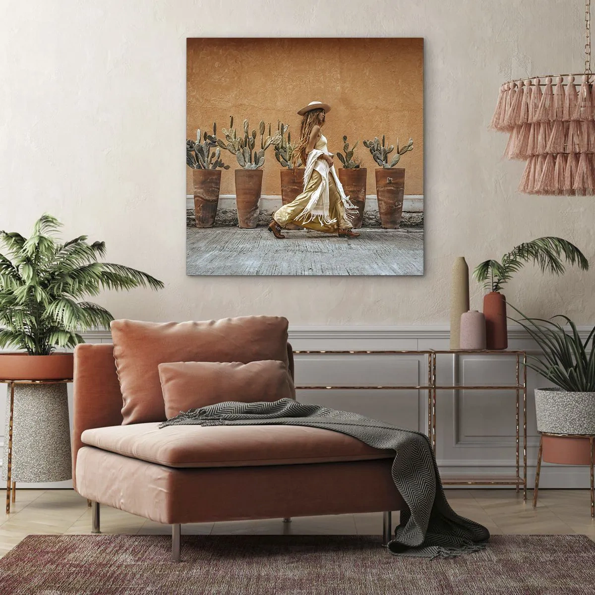 Quadro su tela - Stampe su Tela - In stile hippy - 70x70 cm