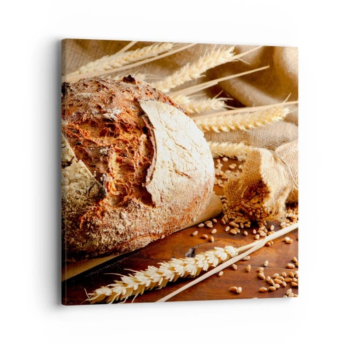 Quadro su tela - Stampe su Tela - Appetitoso, profumato, croccante - 40x40 cm