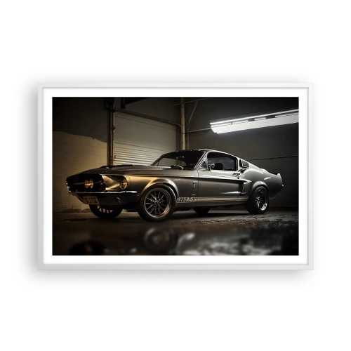 Poster in cornice bianca - Ritorno al passato - 91x61 cm