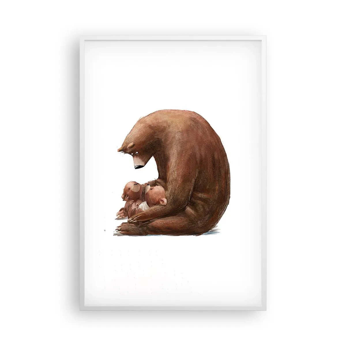 Poster in cornice bianca - Sogni d'oro, bambini - 61x91 cm