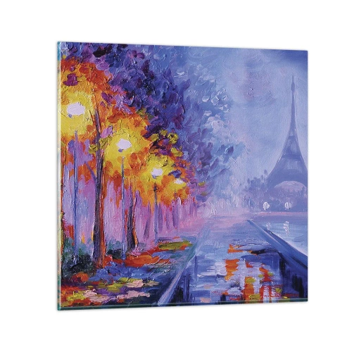 Quadro su vetro - Passeggiata da sogno - 30x30 cm