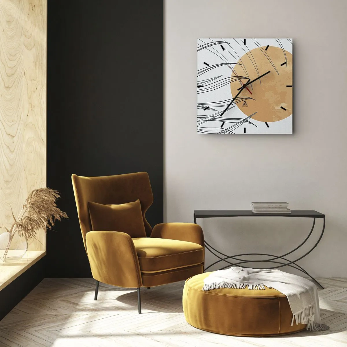 Orologio da parete - Orologio in Vetro - Sempre verso il sole - 40x40 cm