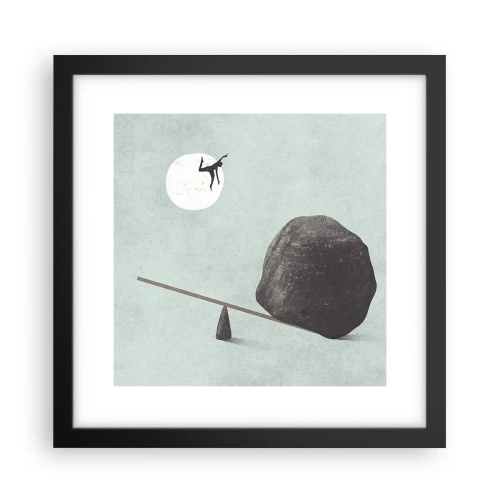 Poster in cornice nera - Sogno adempiuto - 30x30 cm