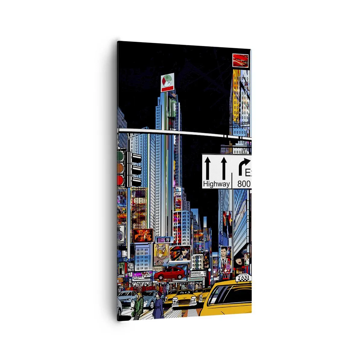 Quadro su tela - Stampe su Tela - La grande notte dei fumetti - 65x120 cm