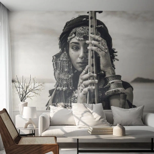 Fotomurali Autoadesivo Deluxe Sticker - La musica dell'oriente - Donna, Boho, Gioielleria - 150x105 cm