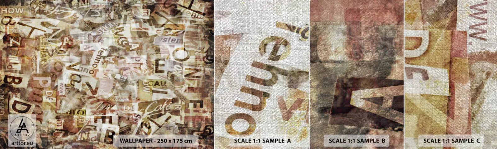 Campione di Fotomurale Premium Canvas - Unificando le chiacchiere - Graffiti, Murale, Pezzo - 100x30 cm