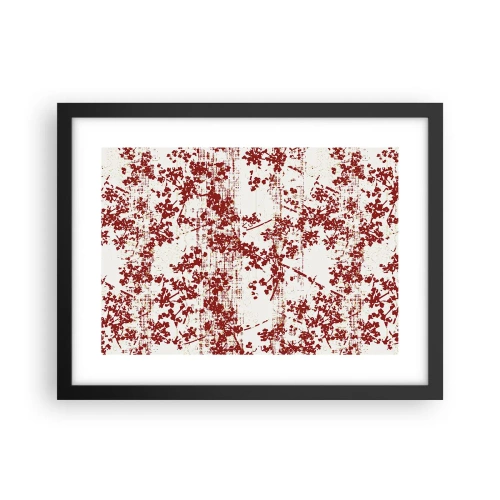 Poster in cornice nera - Come l'antico percalle - 40x30 cm