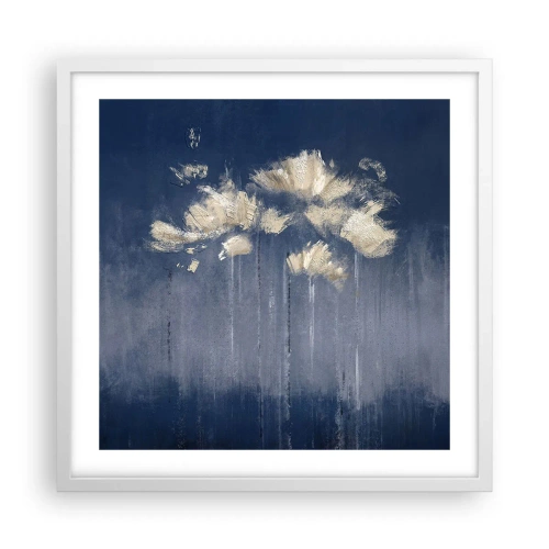 Poster in cornice bianca - Come petali al vento - 50x50 cm