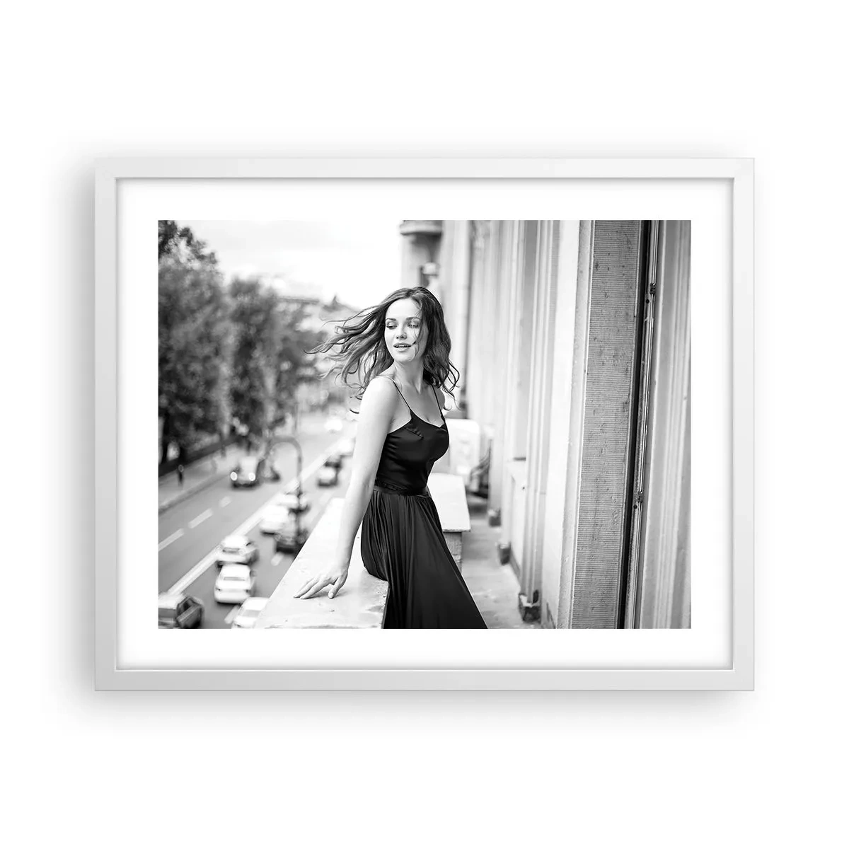 Poster in cornice bianca - Sicuramente parigina - 50x40 cm