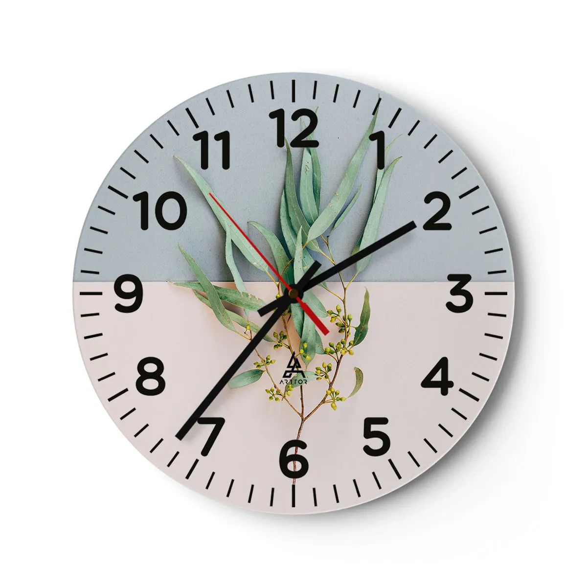 Orologio da parete - Orologio in Vetro - Delicatezza pastello - 30x30 cm