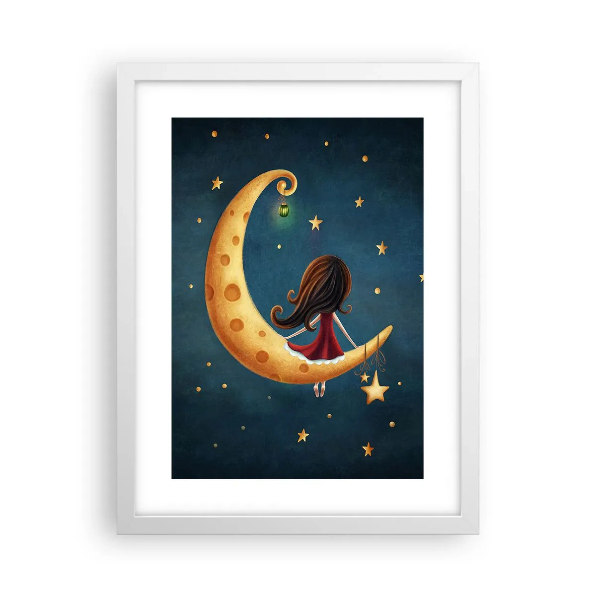 Poster in cornice bianca - Una volta... - 30x40 cm