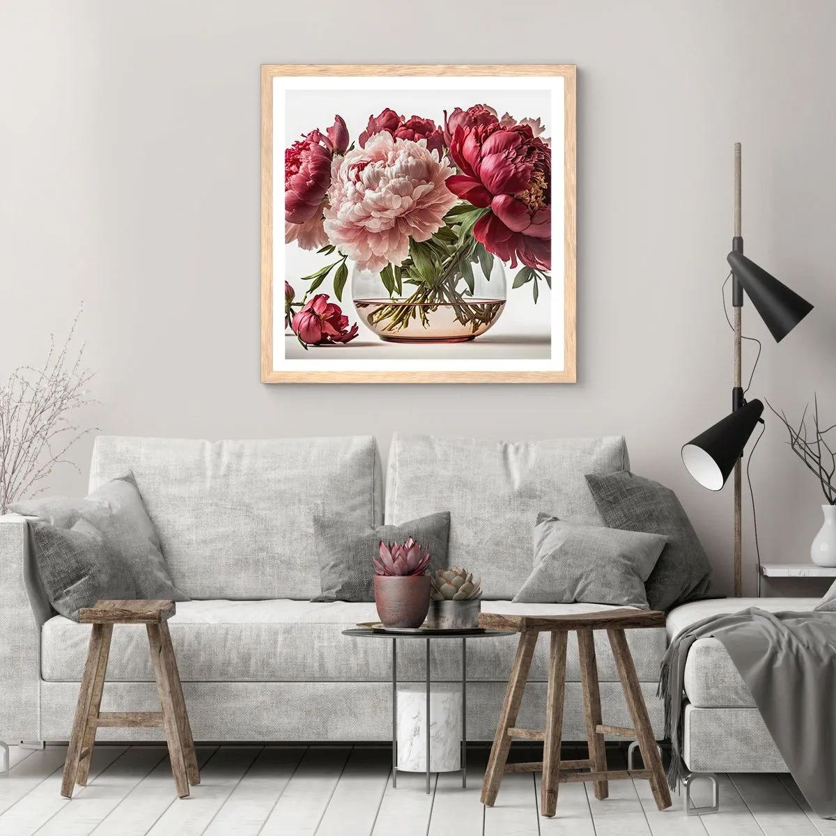 Poster in cornice rovere chiaro - Bellezza in piena fioritura - 50x50 cm