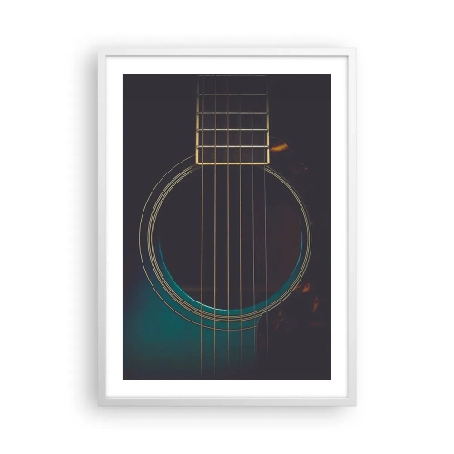 Poster in cornice bianca - L'attimo prima del suono - 50x70 cm