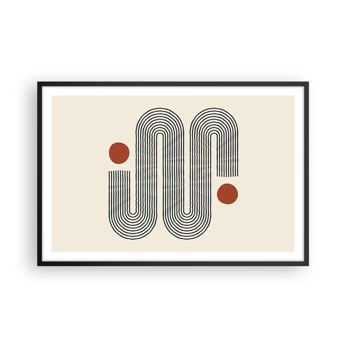 Poster in cornice nera - Dall'inizio alla fine - 91x61 cm