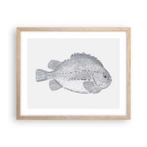 Poster in cornice rovere chiaro - Nell'album del naturalista - 50x40 cm