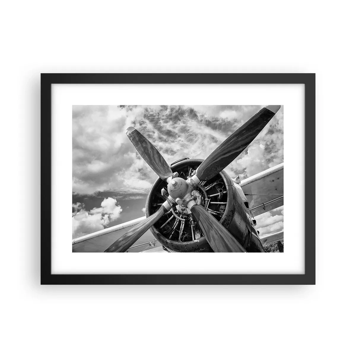 Poster in cornice nera - Il dominatore dell'aria - 40x30 cm