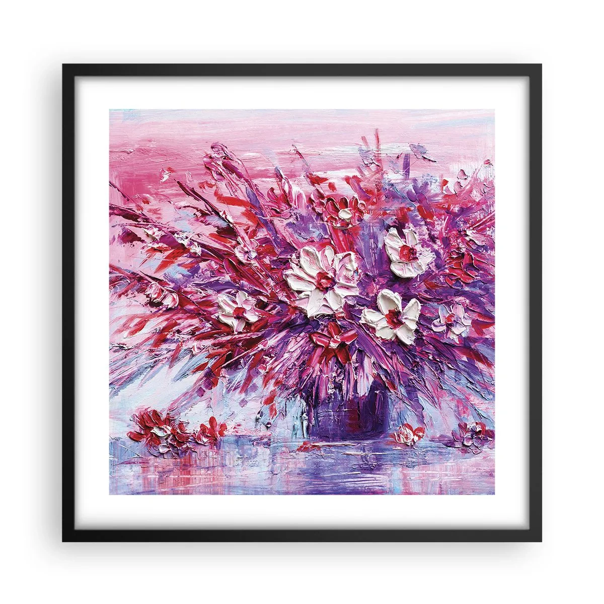 Poster in cornice nera - Innocenza e passione - 50x50 cm