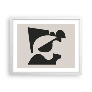 Poster in cornice bianca - Kit di montaggio - 50x40 cm
