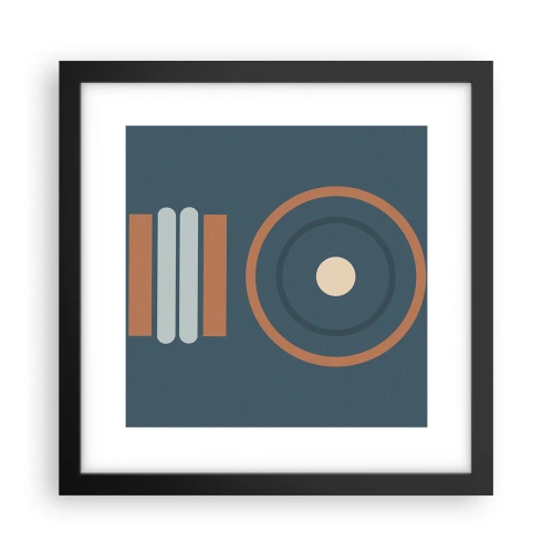 Poster in cornice nera - L'essenza delle cose - 30x30 cm