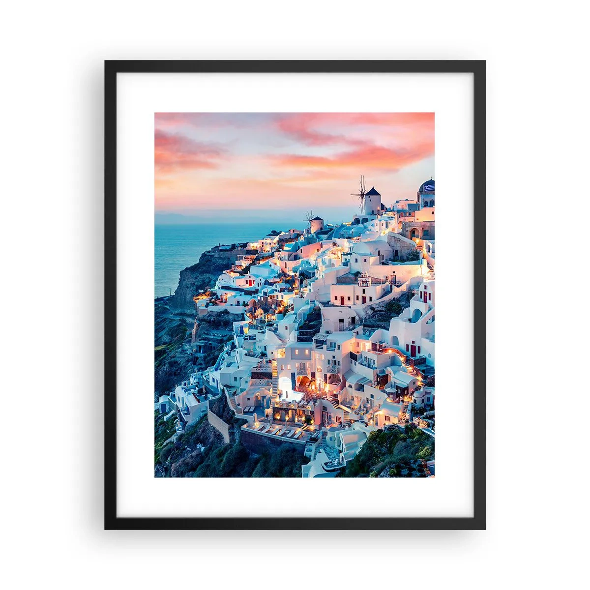 Poster in cornice nera - La tua grossa vacanza greca - 40x50 cm