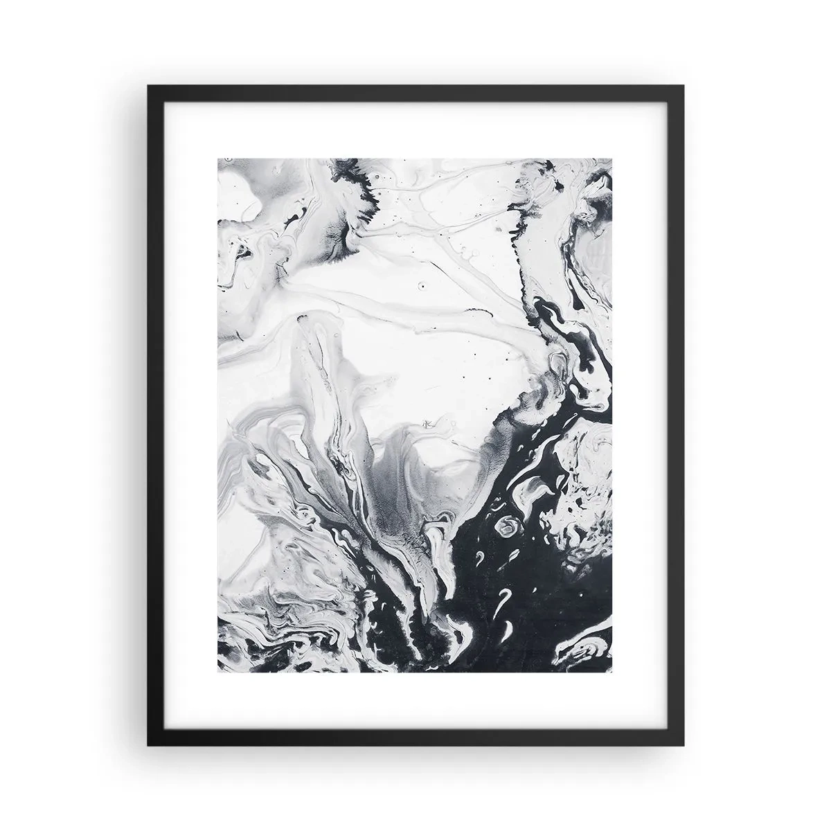 Poster in cornice nera - Il centro della terra - 40x50 cm