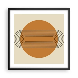 Poster in cornice nera - Piano perfetto - 50x50 cm